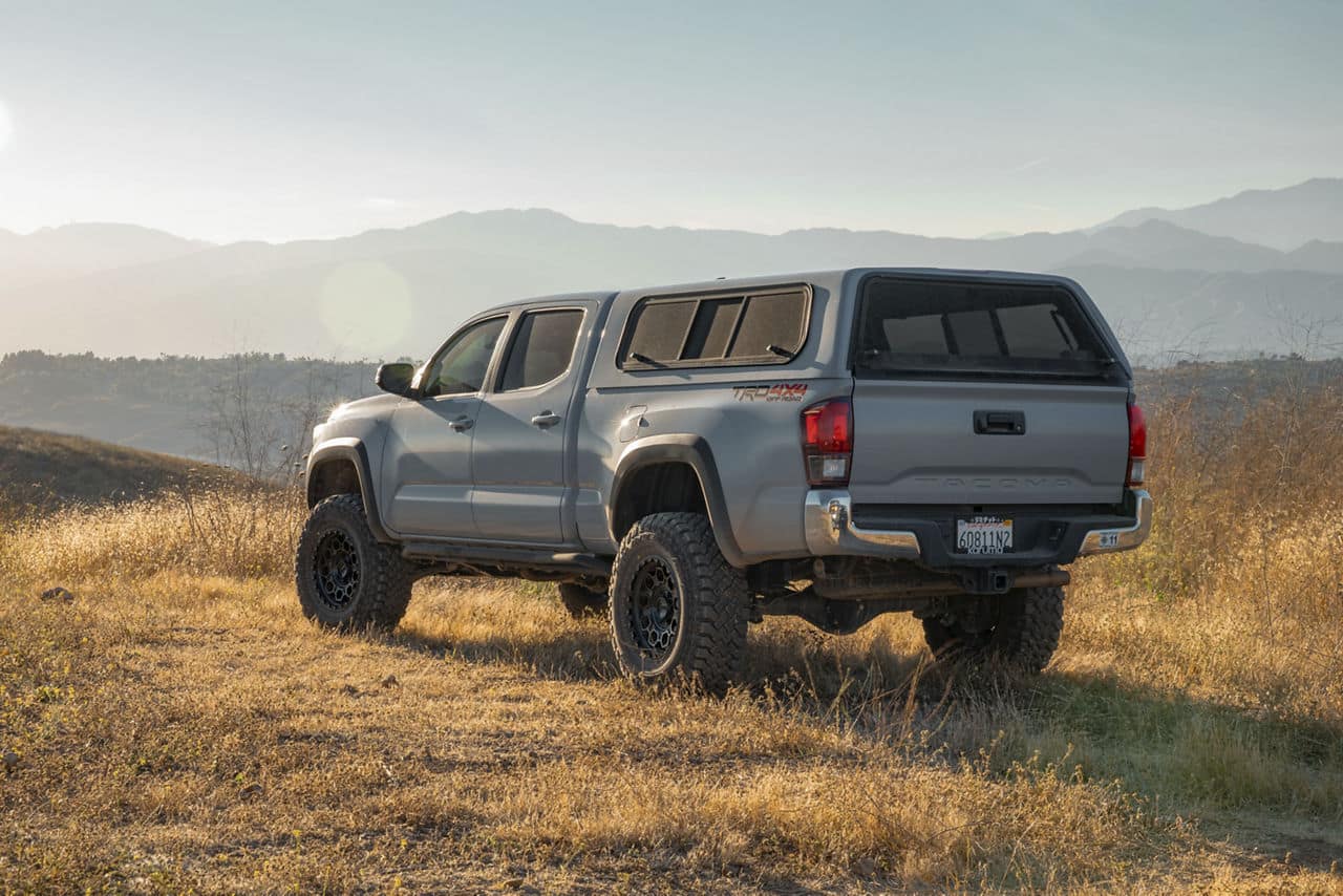 kmc wheels-km545-trek-17x9-satin black-2018 toyota tacoma 4
