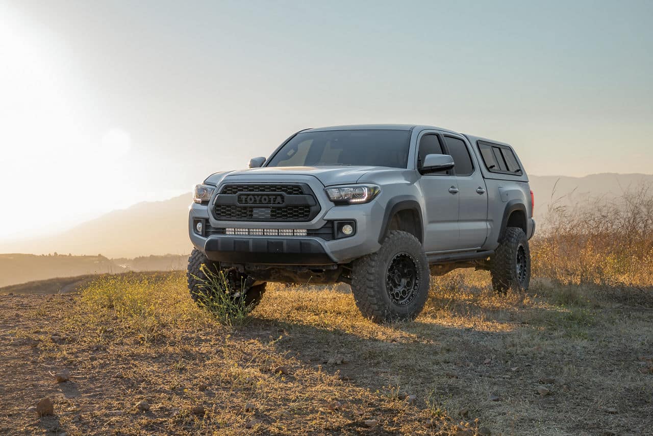 kmc wheels-km545-trek-17x9-satin black-2018 toyota tacoma 6