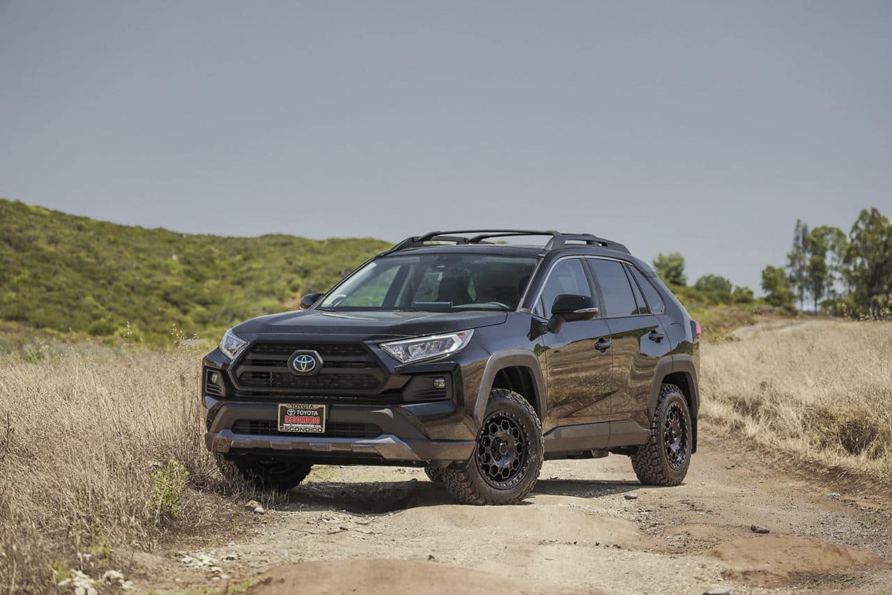 kmc wheels-km545-trek-17x9-satin black-2020 toyota rav4 18