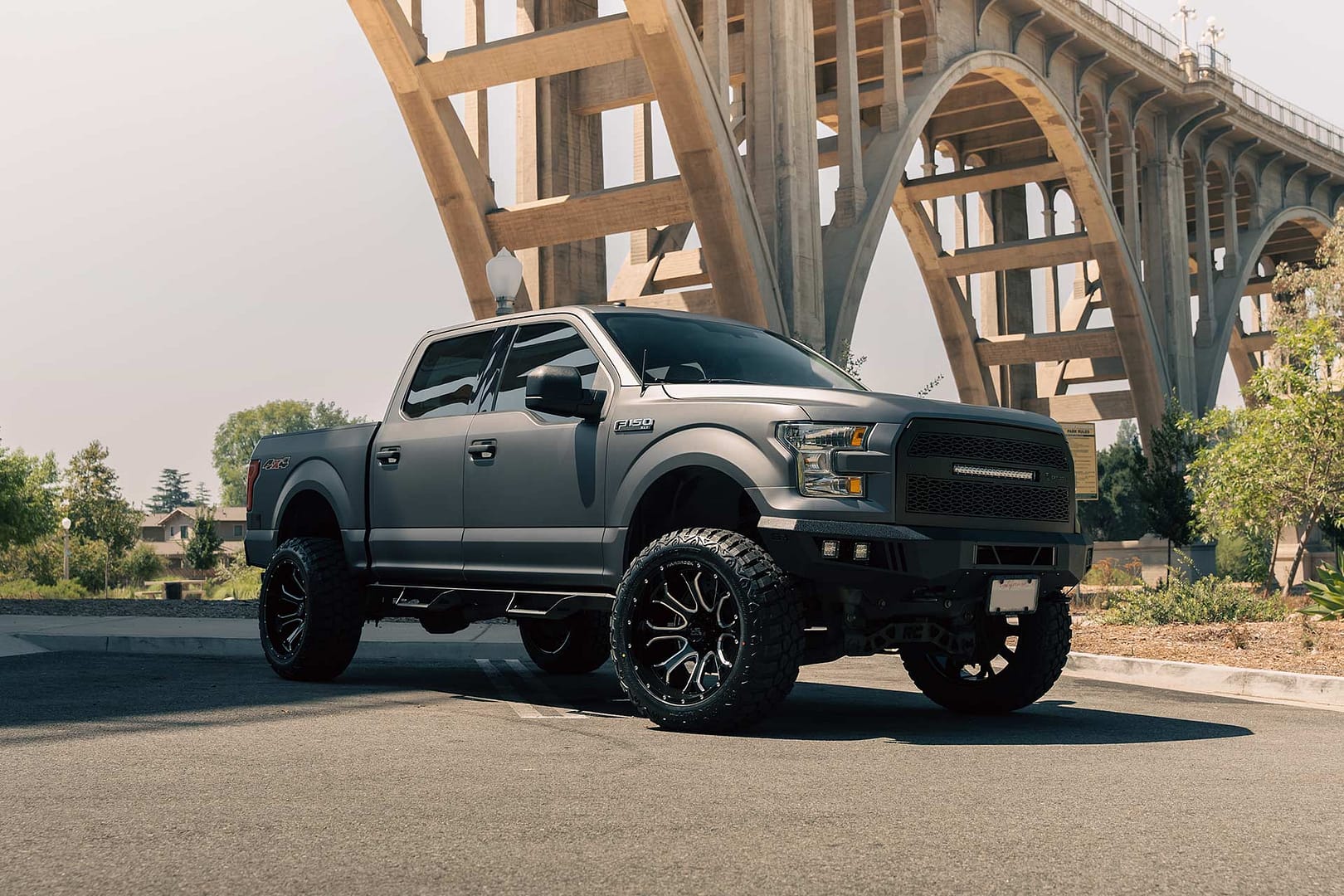 matte-gray-ford-f150-h505-1