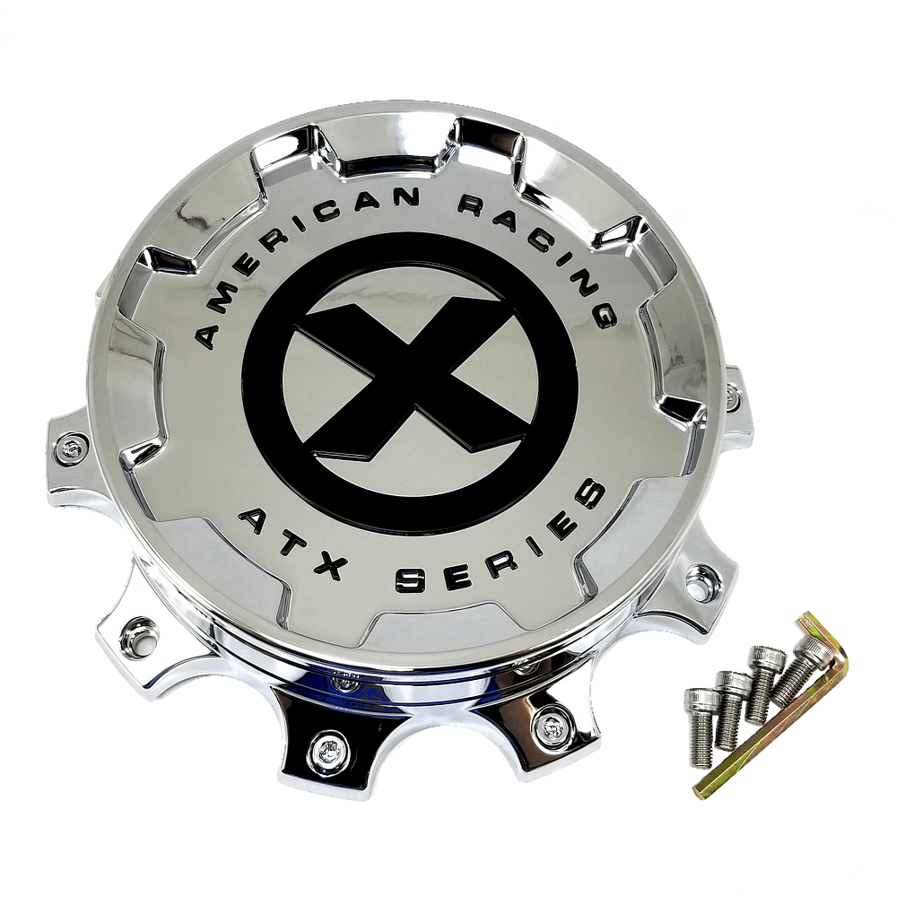 American Racing ATX Series Bolt on Front Cap Chrome