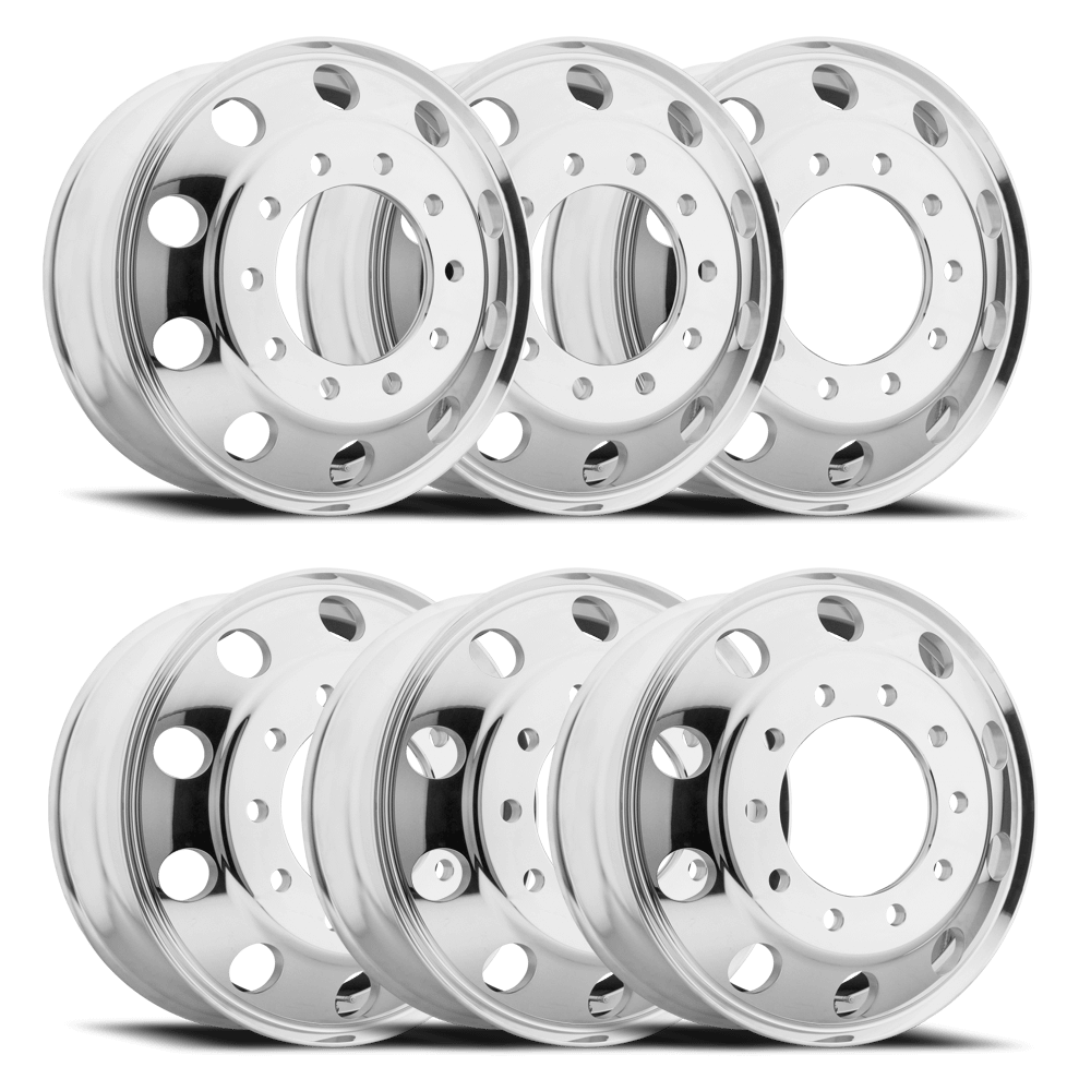 6 AMERICAN RACING ATX BAJA 24.5 x 8.25 Powder Coated - | Dually Proz