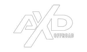 Logo for AXD Offroad with overlapping diagonal letters forming the brand mark.