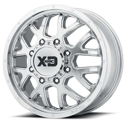 Grenade Dually XD843 Chrome 8 lug Front 0001