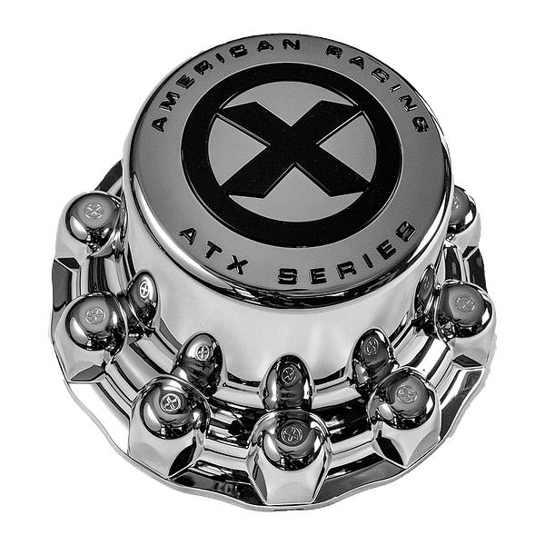 American Racing ATX Series Full Rear Snap on Cap Cover Chrome