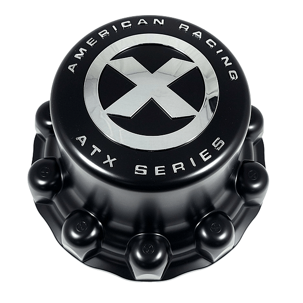 American Racing ATX Series Full Rear Snap on Cap Cover Black