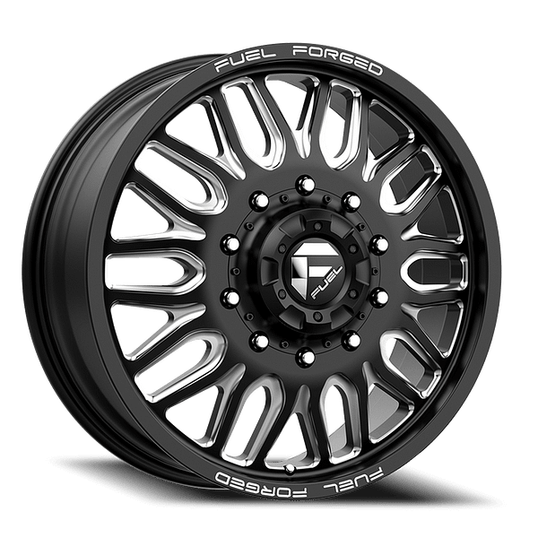 FFC66 Dually DB66 Matte Black Milled 10 lug Front 0001
