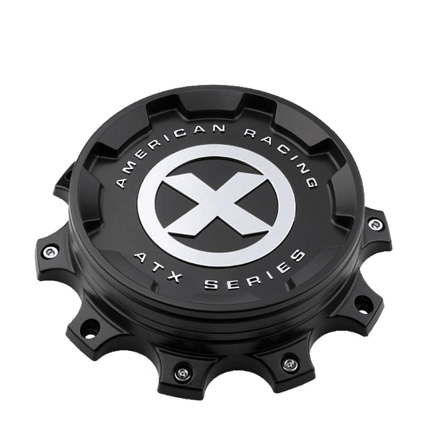 American Racing ATX Series Bolt on Font Cap Black