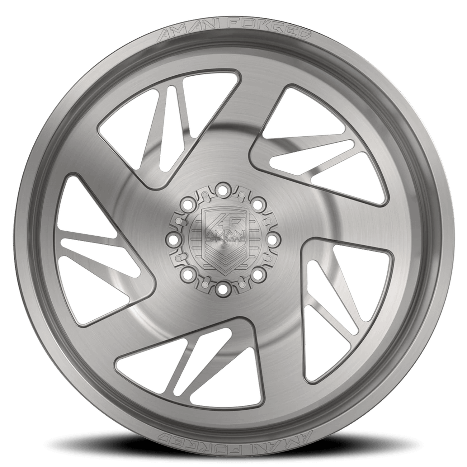Amani Nava Dually Rims & Wheels Brushed Silver , 8.25×22