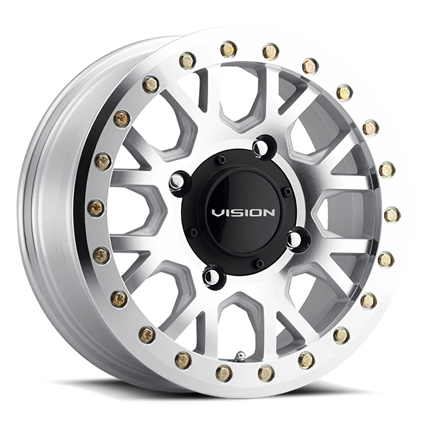 https://ml3bwkhva5az.i.optimole.com/cb:paBR.4cc47/w:auto/h:auto/q:90/ig:avif/https://storage.googleapis.com/autosync-wheels/webp/Vision/Invader-Beadlock-UTV-GV8BL_SL_Machined_Silver_Gold-Rivets_4-lug_0001.webp