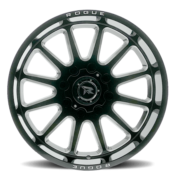 Assault 753 Gloss Black Milled 8-lug