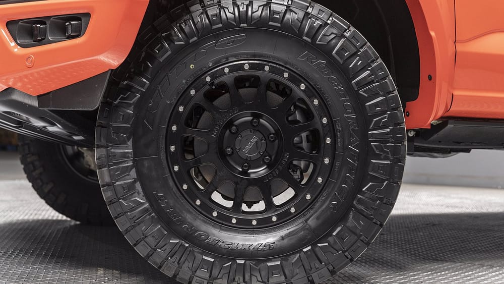 2021 Ford F-150 Raptor Orange Metallic Wheel - Ken Grody Customs