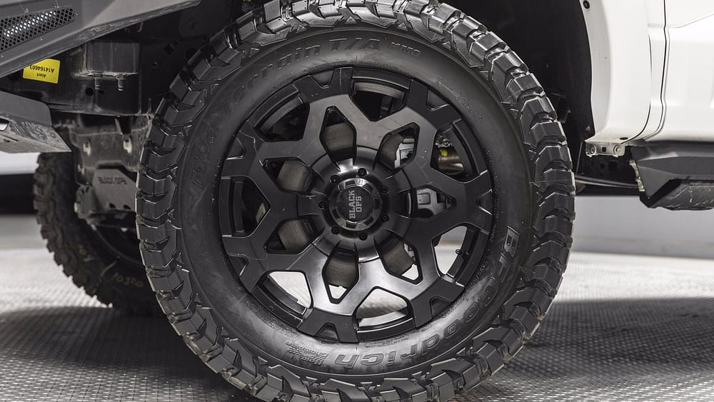 2021 Ford F-150 Black Ops Lariat White Wheel - Ken Grody Customs