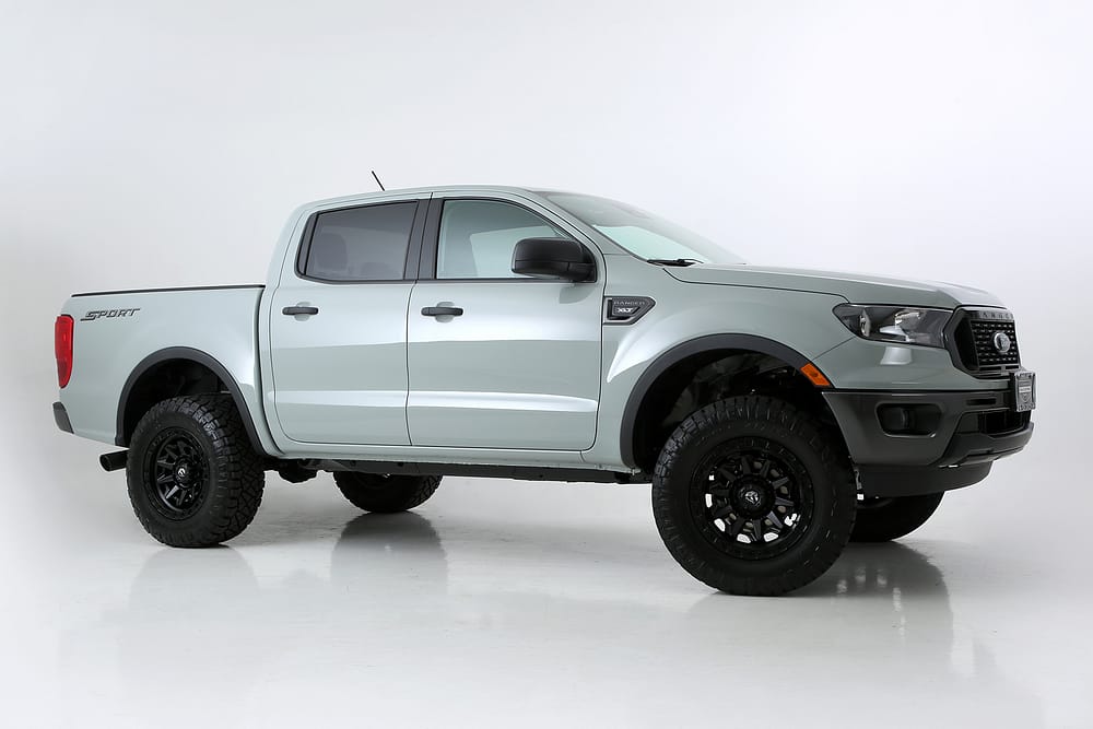2021 Ford Ranger grey blue - Ken Grody Customs